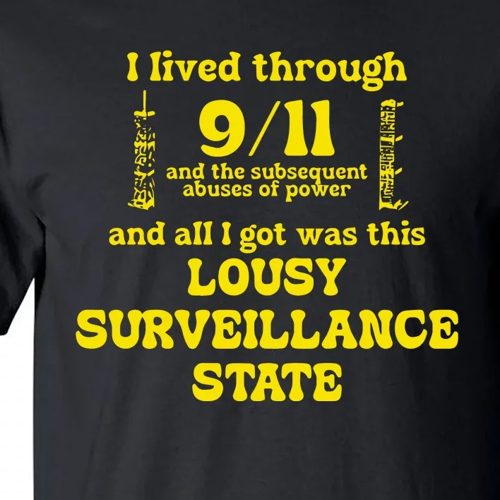 Breadandwaterprintshop I Lived Through 9 11 Tall T-Shirt