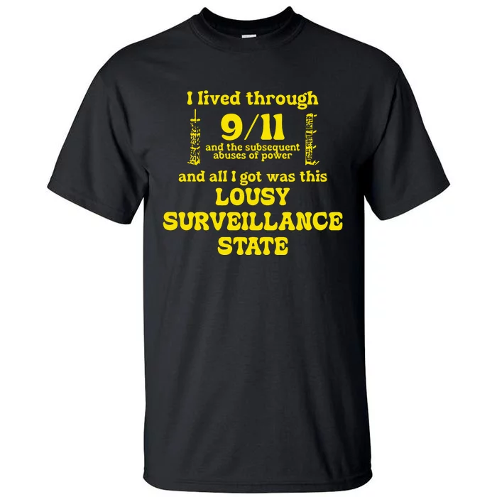 Breadandwaterprintshop I Lived Through 9 11 Tall T-Shirt