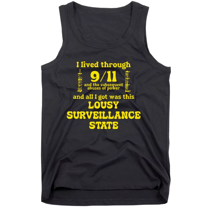 Breadandwaterprintshop I Lived Through 9 11 Tank Top