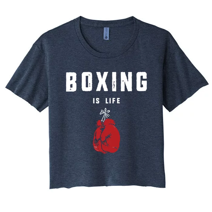 Boxing Is Life Women's Crop Top Tee