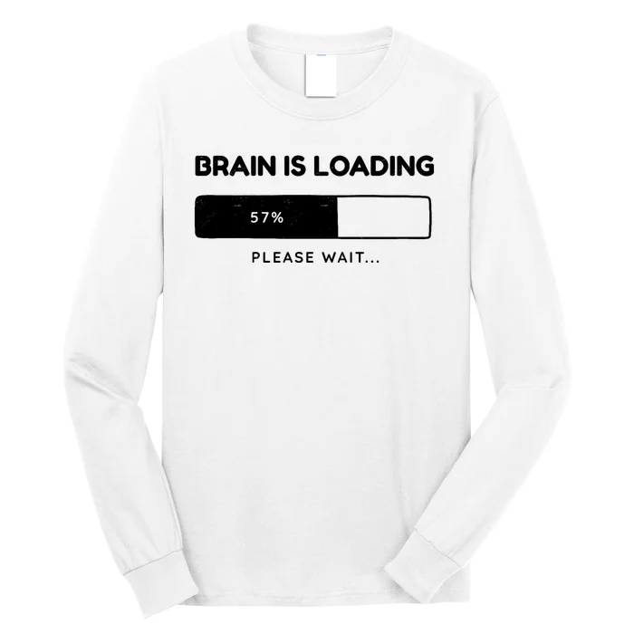 Brain Is Loading Please Wait Funny Long Sleeve Shirt