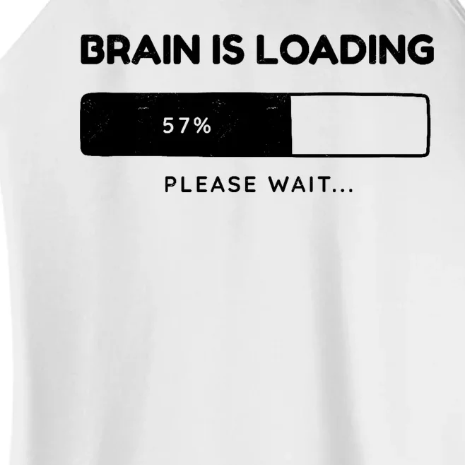 Brain Is Loading Please Wait Funny Women’s Perfect Tri Rocker Tank