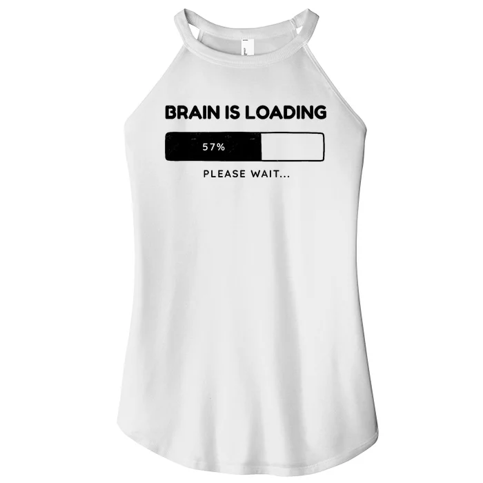 Brain Is Loading Please Wait Funny Women’s Perfect Tri Rocker Tank