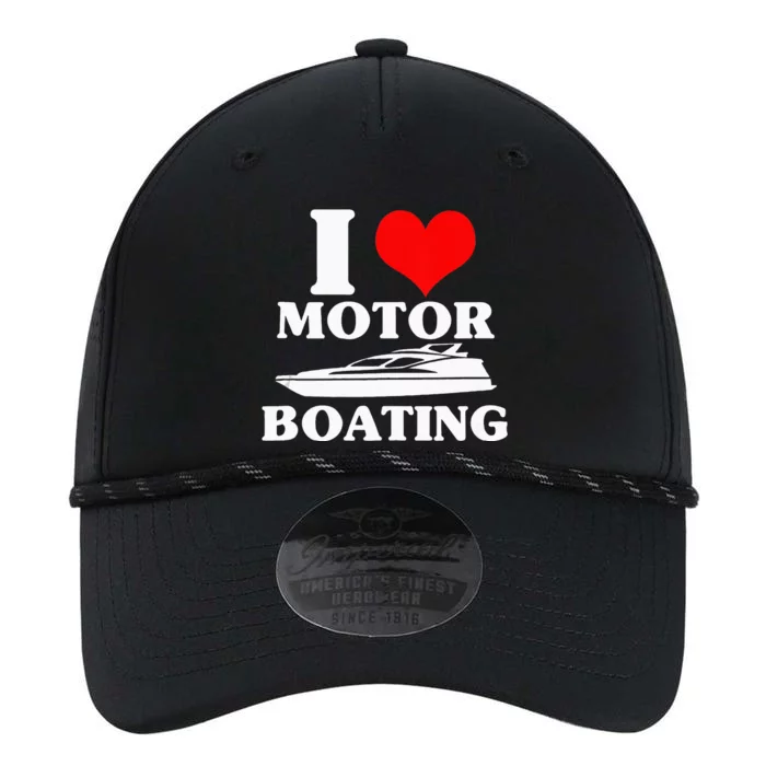 Boater I Love Motor Boating Funny Boating Performance The Dyno Cap