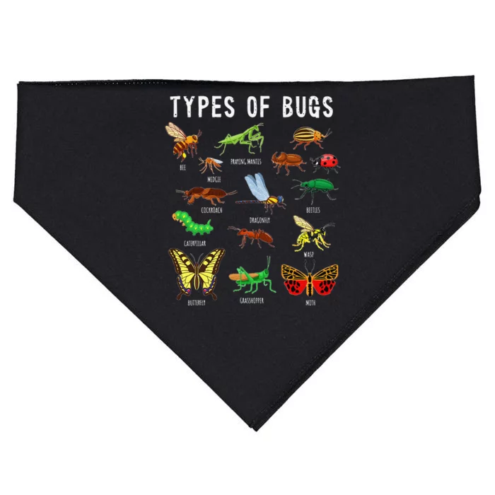 Bug Insect Lover Insect funny Bug Lover USA-Made Doggie Bandana