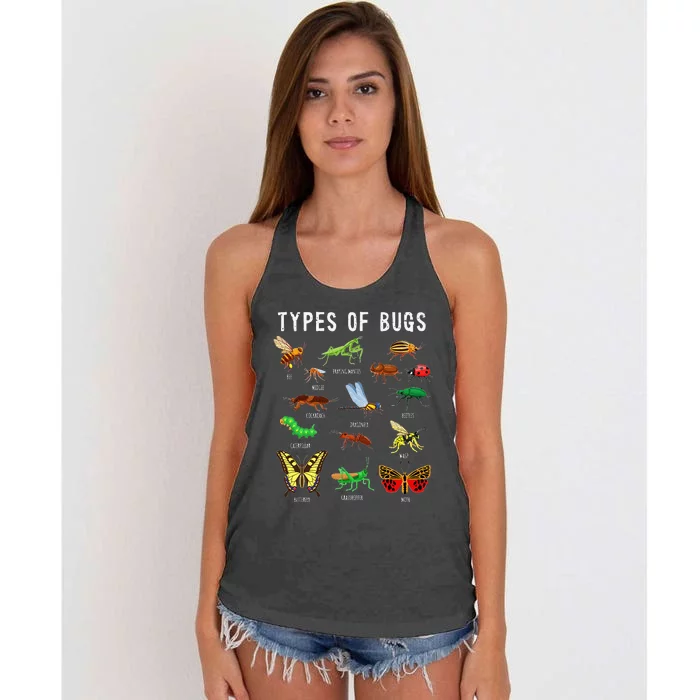 Bug Insect Lover Insect funny Bug Lover Women's Knotted Racerback Tank