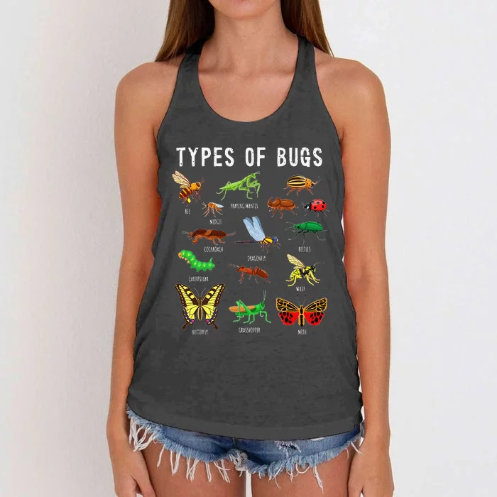 Bug Insect Lover Insect funny Bug Lover Women's Knotted Racerback Tank