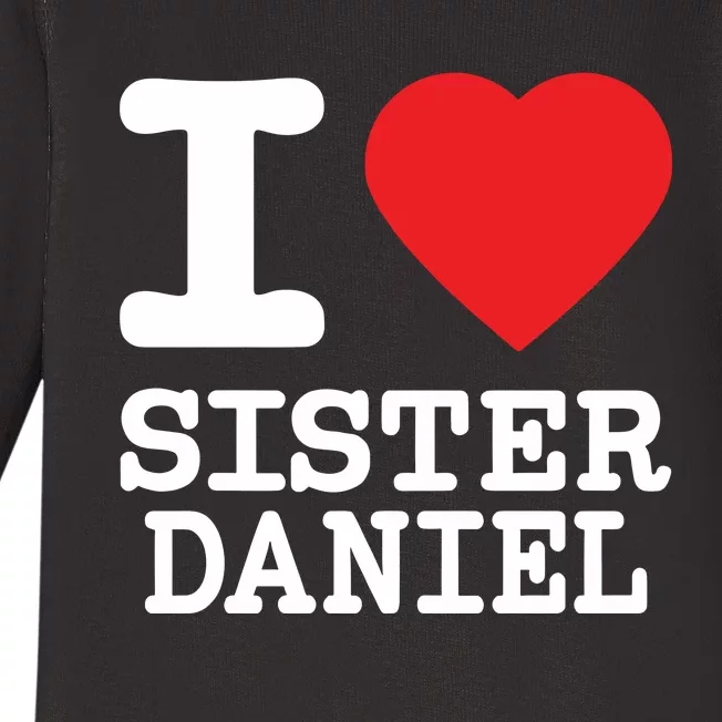 Bunnysiipper I Love Sister Daniel Baby Long Sleeve Bodysuit