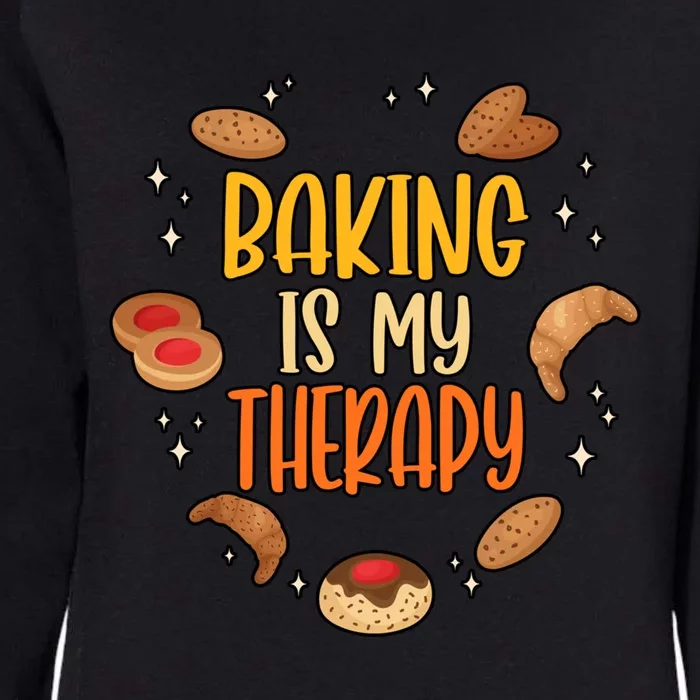 Baking Is My Therapy Meaningful Gift Womens California Wash Sweatshirt