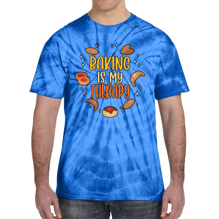 Baking Is My Therapy Meaningful Gift Tie-Dye T-Shirt