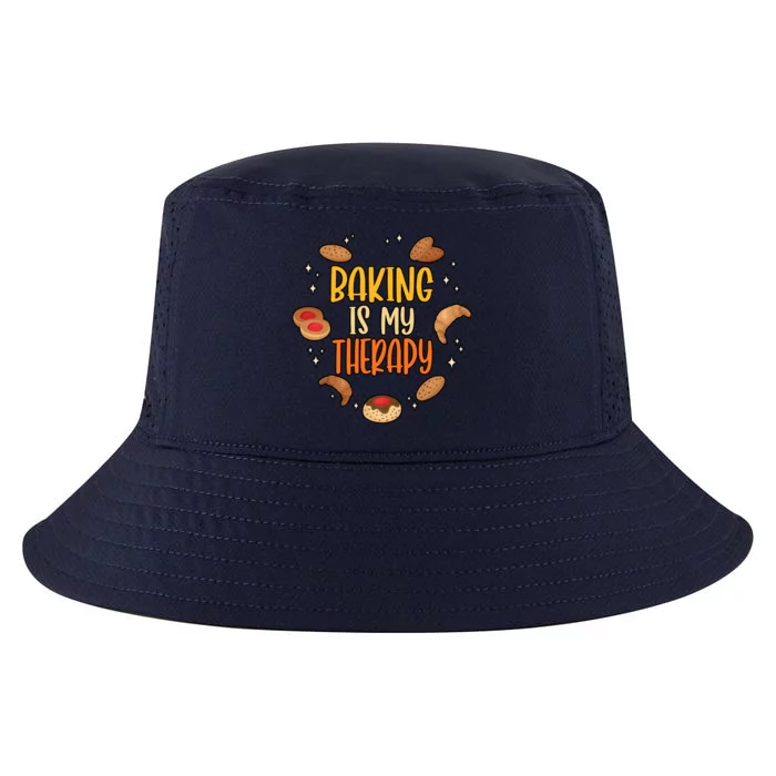 Baking Is My Therapy Meaningful Gift Cool Comfort Performance Bucket Hat