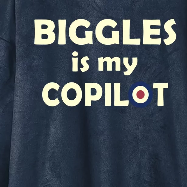 Biggles Is My Copilot Hooded Wearable Blanket