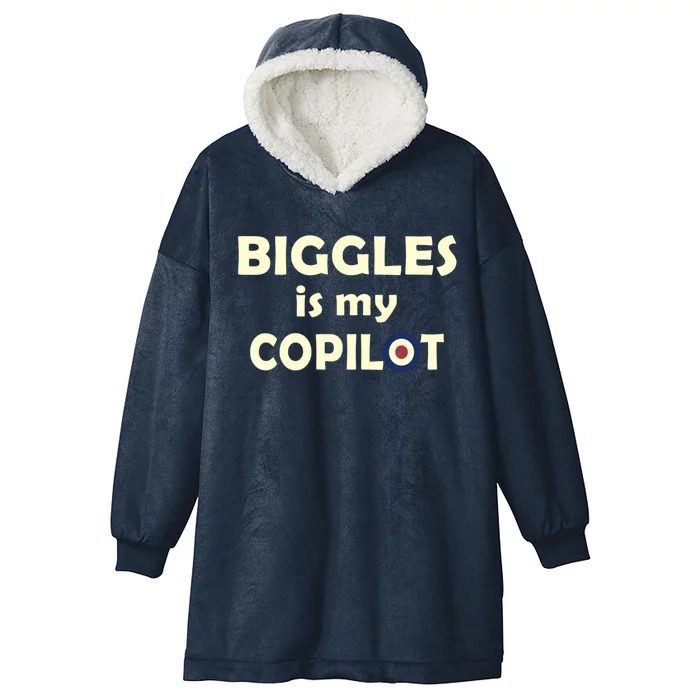 Biggles Is My Copilot Hooded Wearable Blanket