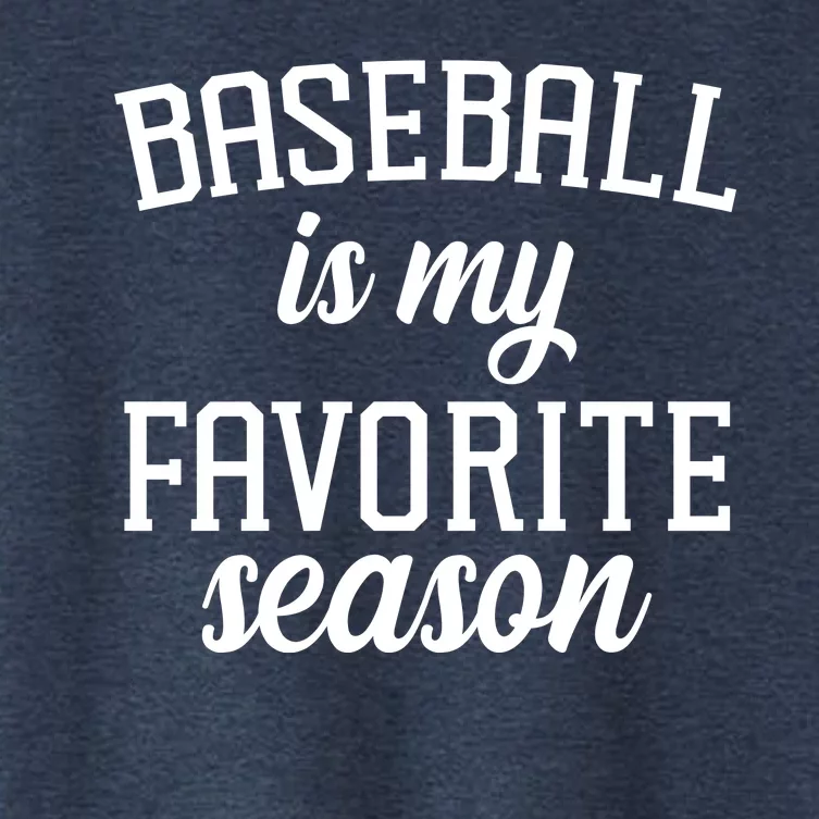 Baseball Is My Favorite Season Women's Crop Top Tee