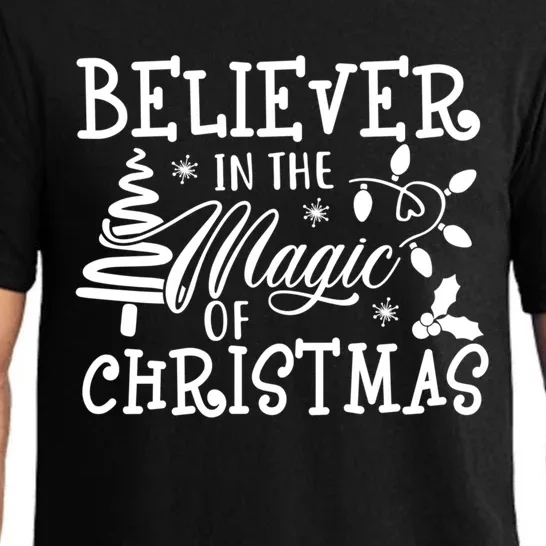 Believe In Magic Of Christmas Tree Gift Pajama Set