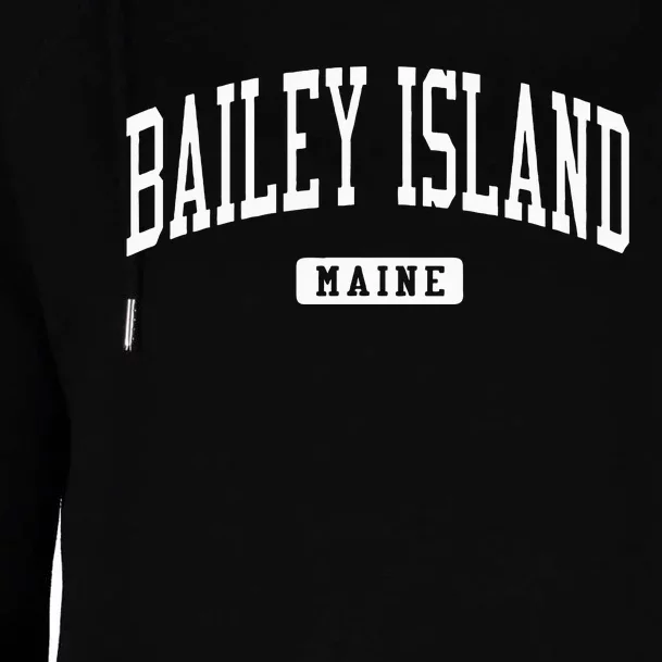 Bailey Island Maine Me College University Sports Style Womens Funnel Neck Pullover Hood