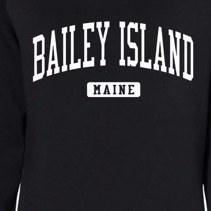 Bailey Island Maine Me College University Sports Style Womens California Wash Sweatshirt