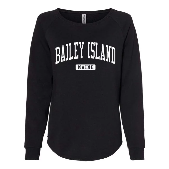 Bailey Island Maine Me College University Sports Style Womens California Wash Sweatshirt