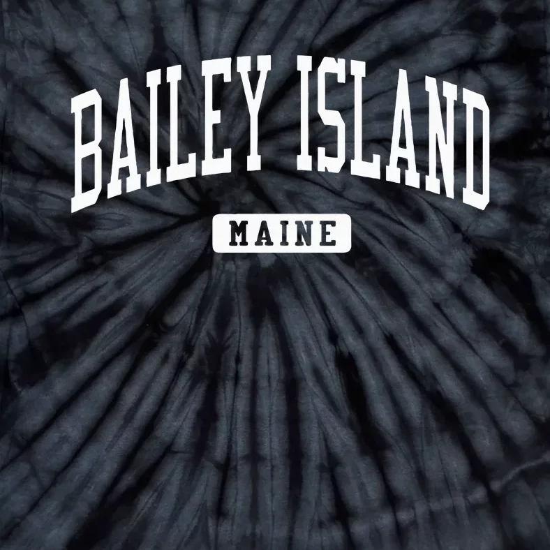 Bailey Island Maine Me College University Sports Style Tie-Dye T-Shirt