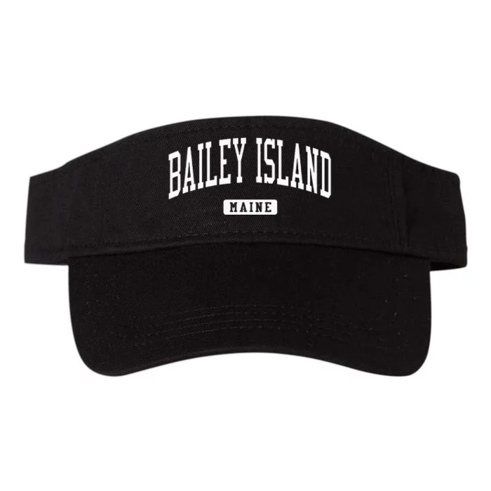 Bailey Island Maine Me College University Sports Style Valucap Bio-Washed Visor