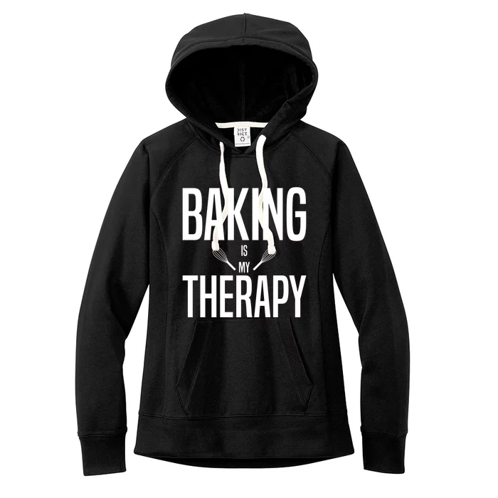 Baking Is My Therapyfunny Giftbaking Funny Gift Cute Gift Women's Fleece Hoodie