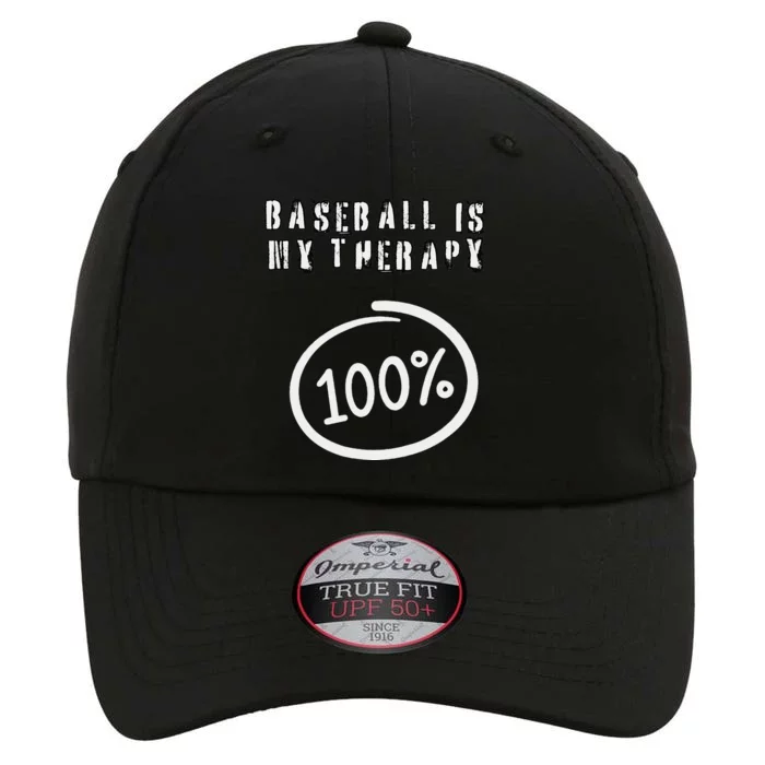 Baseball Is My Therapy 100 Per Cent Players Sports Athletes The Original Performance Cap