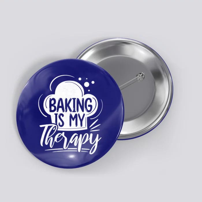 Baking Is My Therapy Baker Gift Button