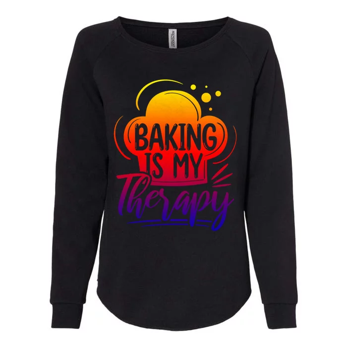 Baking Is My Therapy Baker Cute Gift Womens California Wash Sweatshirt