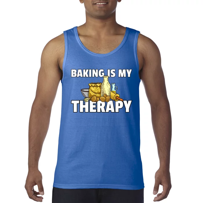 Baking Is My Therapy Bake For Bakery Baker Gift Tank Top