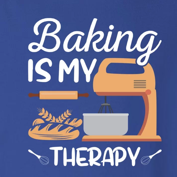 Baking Is My Therapy Design Of Electric Mixer And Rolling Pin Gift Toddler Long Sleeve Shirt