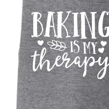 Baking Is My Therapy Gift For Baker Lover Mom Mother Gift Cool Gift Doggie 3-End Fleece Hoodie