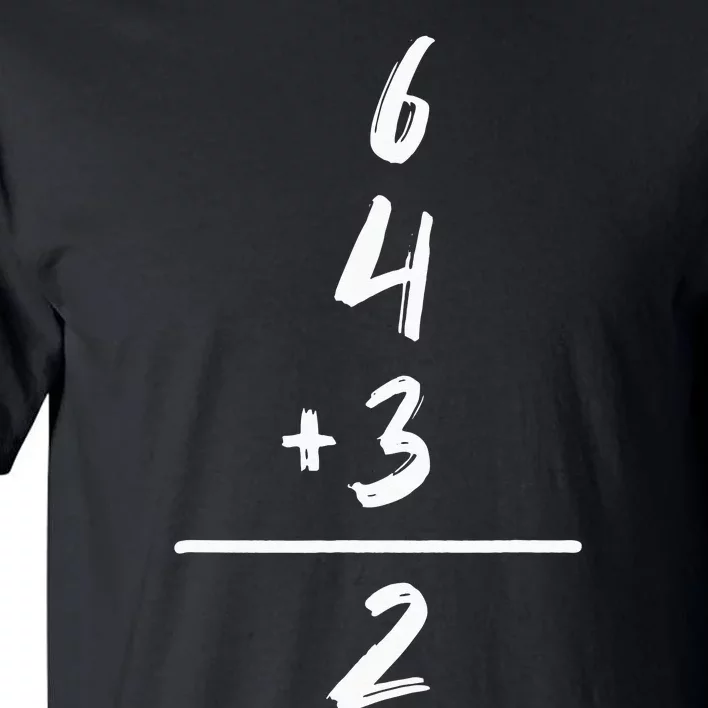 Baseball Inspired Math 6 4 3 2 Double Play Softball Game Tall T-Shirt