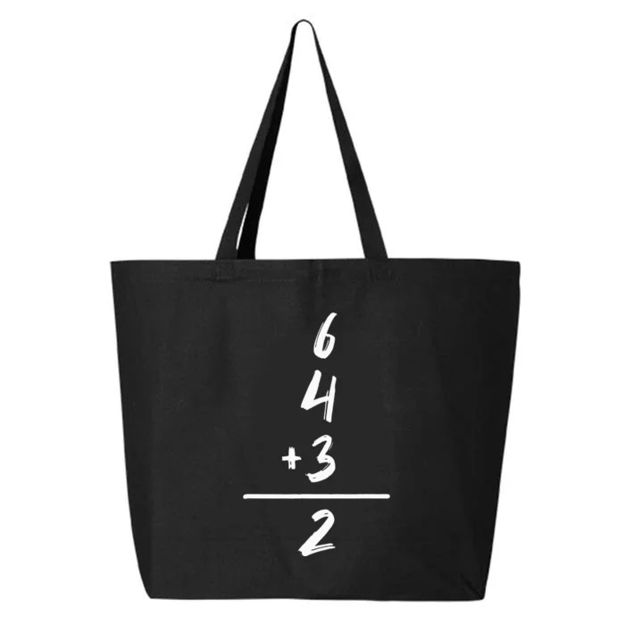 Baseball Inspired Math 6 4 3 2 Double Play Softball Game 25L Jumbo Tote