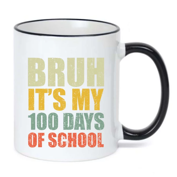 Bruh Its My 100 Days Of School 100th Day Of School Black Color Changing Mug