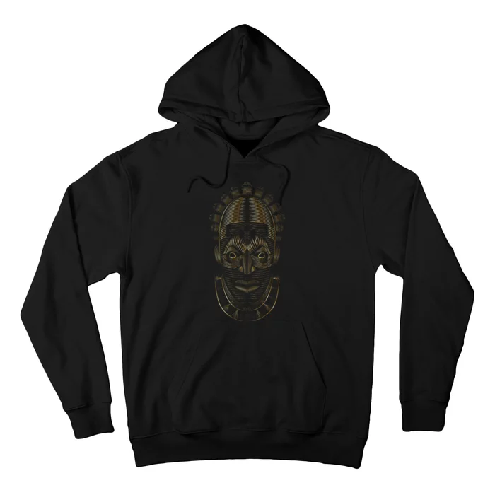 Benin Ivory Mask Gold Hoodie