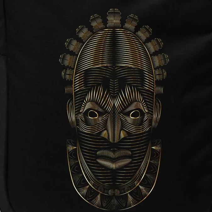 Benin Ivory Mask Gold Impact Tech Backpack