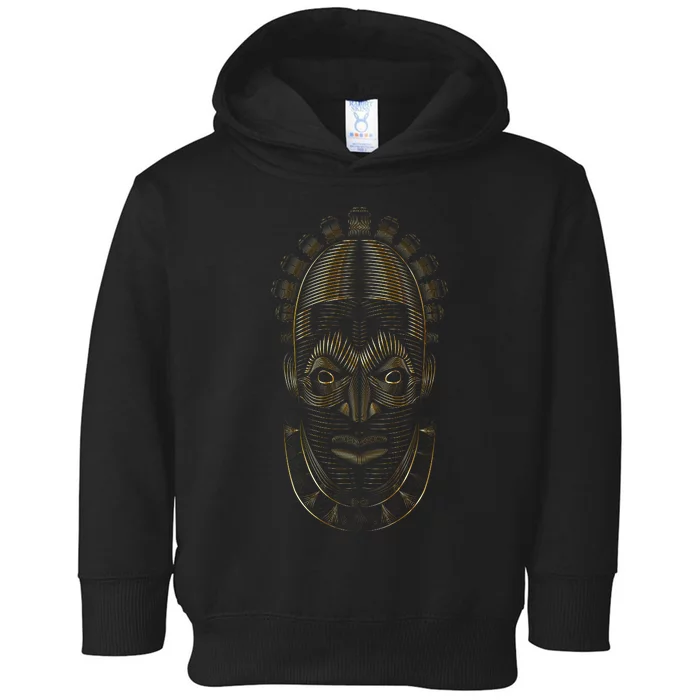 Benin Ivory Mask Gold Toddler Hoodie