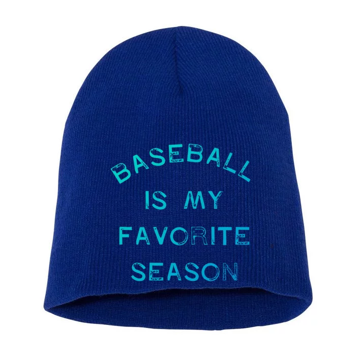 Baseball Is My Favorite Season Game Day Stadium Home Run Gift Short Acrylic Beanie