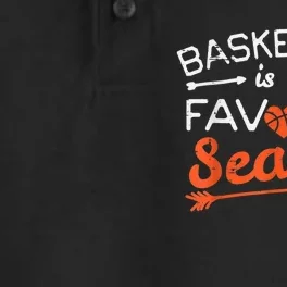 Basketball Is My Favorite Season Coach Player Men Women Dry Zone Grid Performance Polo