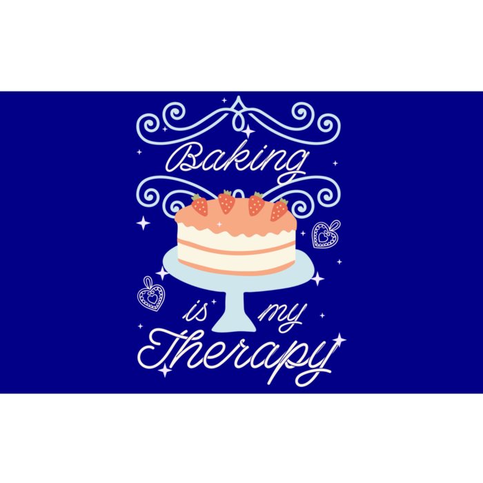 Baking Is My Therapy Baker Enthusiast Cool Gift Bumper Sticker