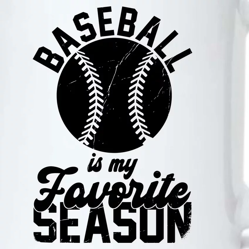 Baseball Is My Favorite Season Sport Lover Black Color Changing Mug