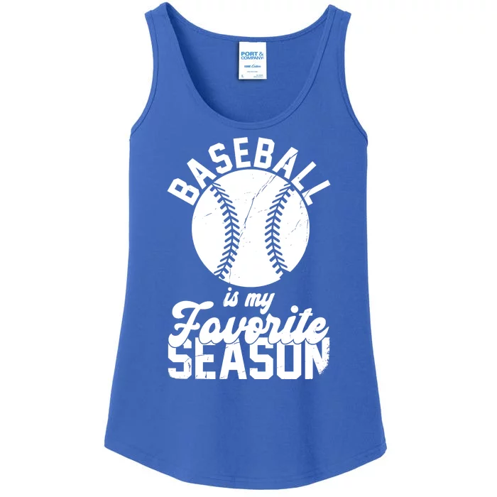 Baseball Is My Favorite Season Sport Lover Ladies Essential Tank