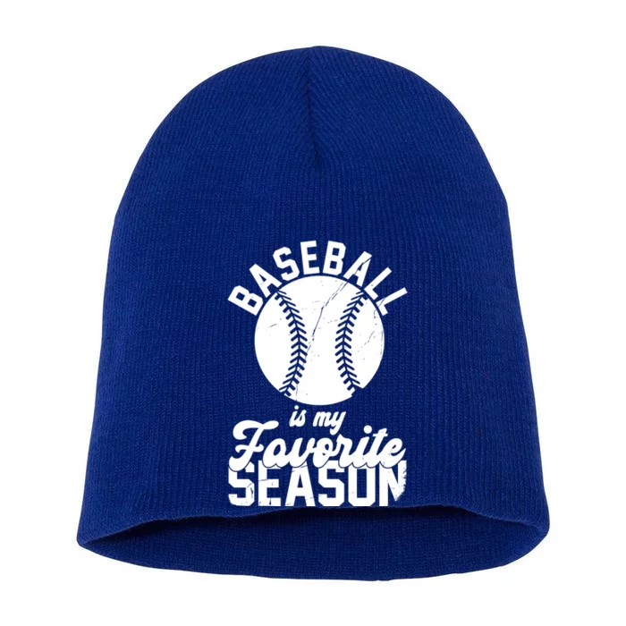 Baseball Is My Favorite Season Sport Lover Short Acrylic Beanie