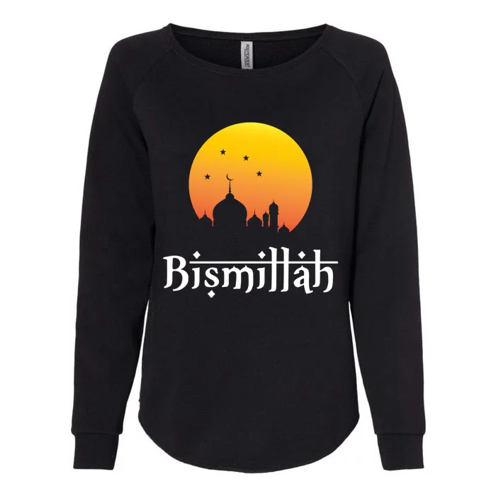 Bismillah Islamic Mosque Themed Tee Muslim Ramadan Eid Great Gift Womens California Wash Sweatshirt