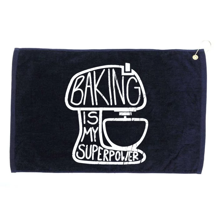 Baking Is My Superpower, Funny Baker Grommeted Golf Towel