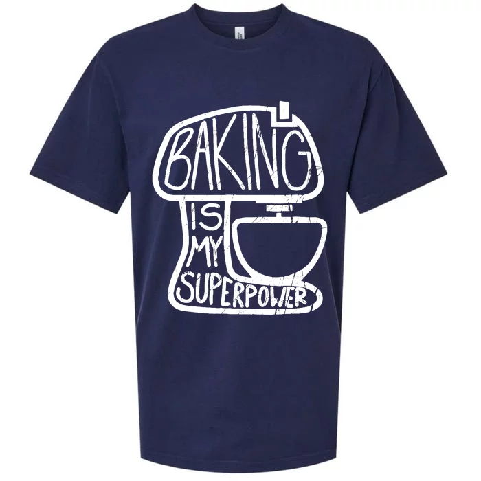 Baking Is My Superpower, Funny Baker Sueded Cloud Jersey T-Shirt