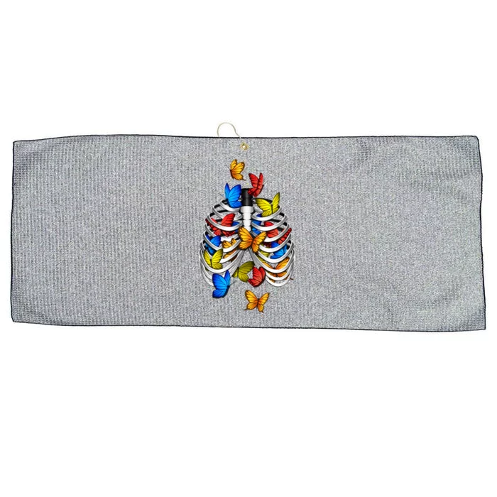 Butterflies In My Stomach Large Microfiber Waffle Golf Towel