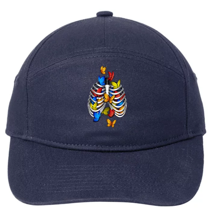 Butterflies In My Stomach 7-Panel Snapback Hat