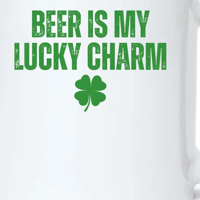 Beer Is My Lucky Charm Funny St Patricks Day Black Color Changing Mug