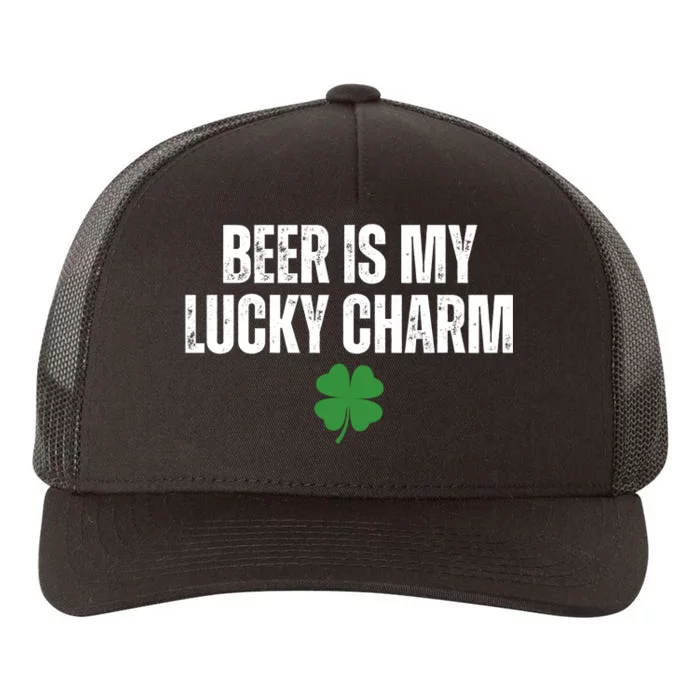 Beer Is My Lucky Charm Funny St Patricks Day Yupoong Adult 5-Panel Trucker Hat